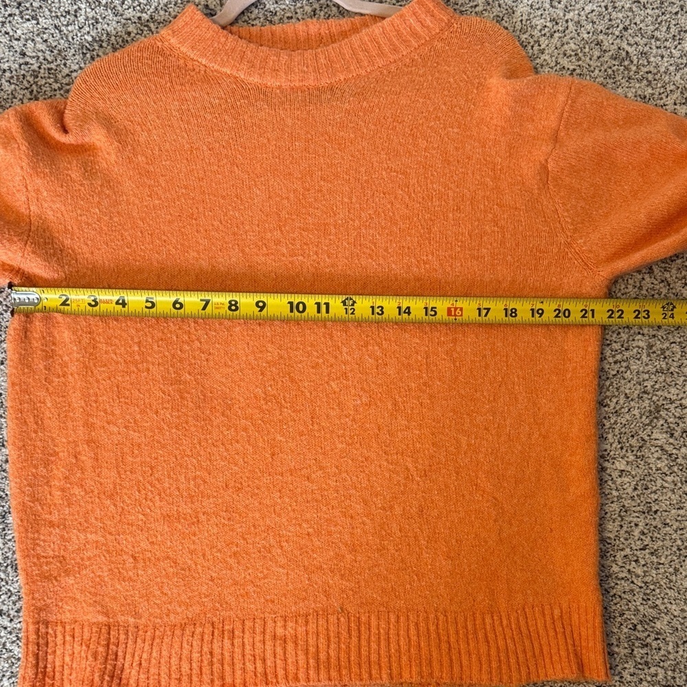 American Eagle Outfitters Orange Crewneck Spring Sweater - Picture 5 of 6